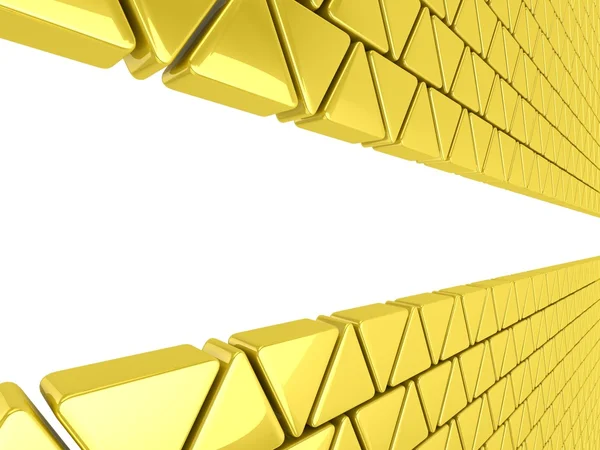 Golden triangles background — Stock Photo, Image