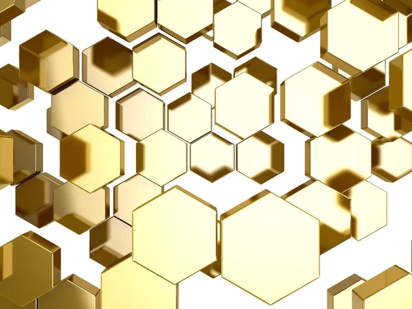 Oro a nido d'ape modello di sfondo — Foto Stock