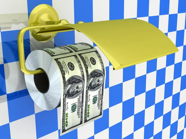 Expensive toilet paper — Stock Photo, Image