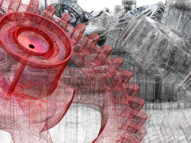 Gears. Work concept. clipart