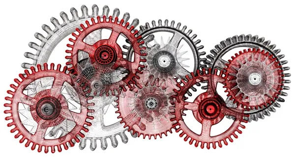 Gears. Work concept. — Stock Photo, Image