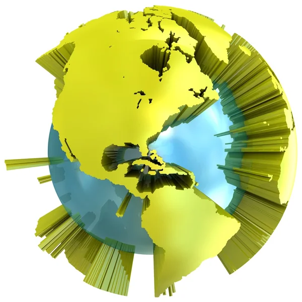 Resumen del globo 3d . — Foto de Stock