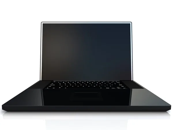 Laptop elszigetelt fehér háttér — Stock Fotó