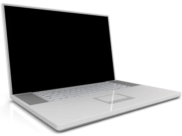 Laptop isolerad på vit bakgrund — Stockfoto