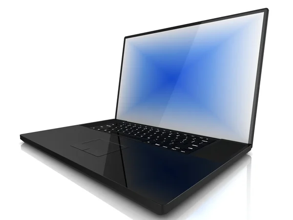 Laptop izolowany na białym tle — Zdjęcie stockowe