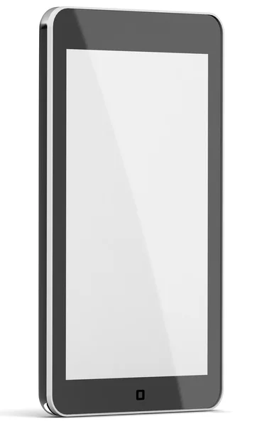 Schwarzer Tablet-PC auf weißem — Stockfoto