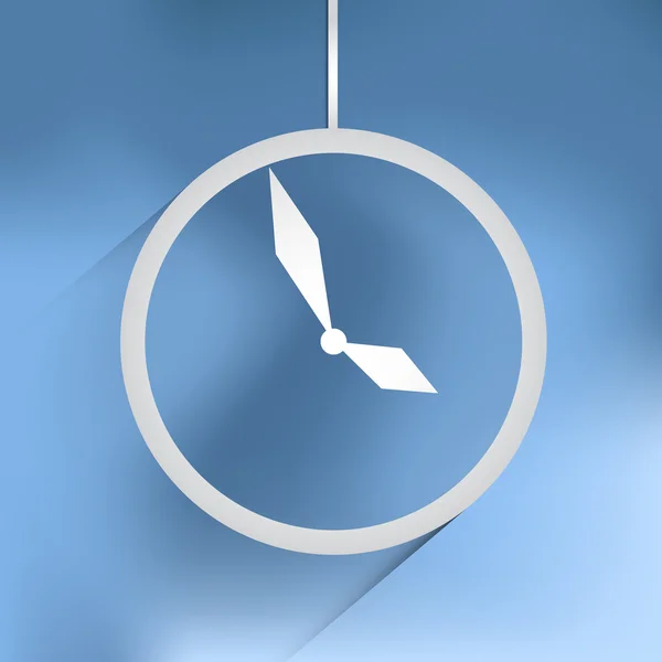 Horloge vectorielle icône fond — Image vectorielle