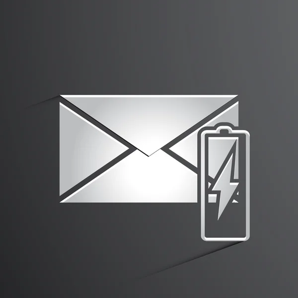 Vector de correo icono de fondo — Archivo Imágenes Vectoriales