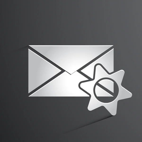 Vector de correo icono de fondo — Archivo Imágenes Vectoriales