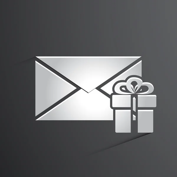 Vector de correo icono de fondo — Vector de stock