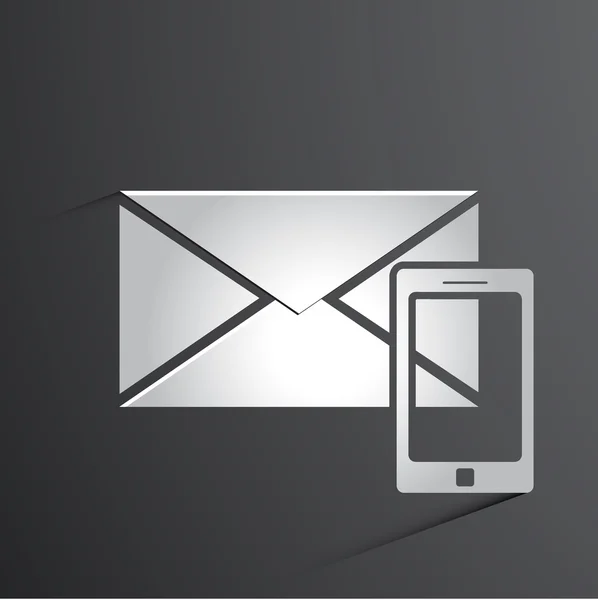 Vektor-Mail-Symbol Hintergrund — Stockvektor
