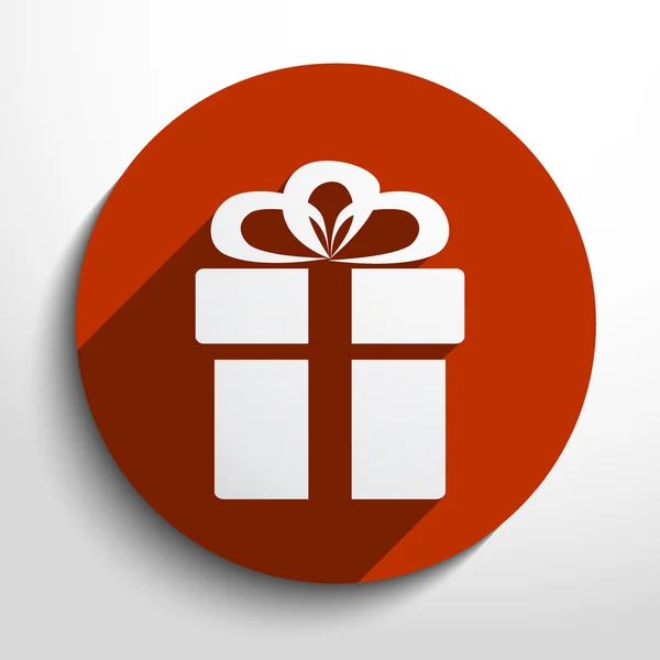 Vector gift web icon — Stock Vector