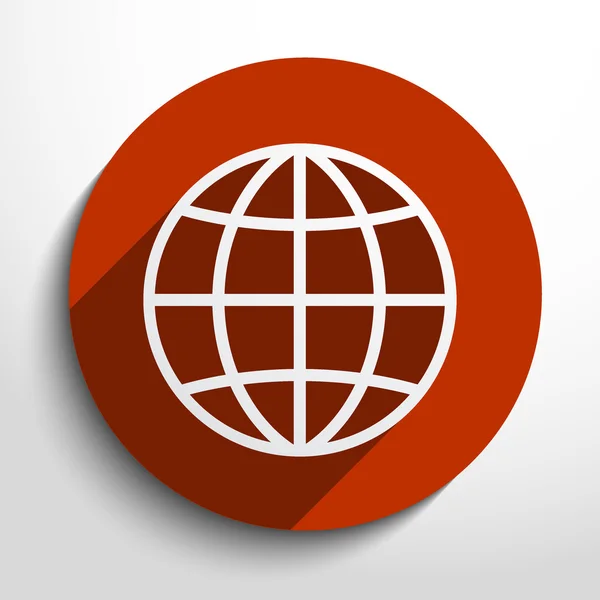 Vector globe icon — Stock Vector