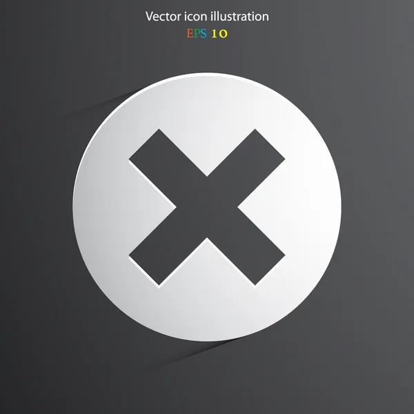 Vektor cross web icon — Stock vektor