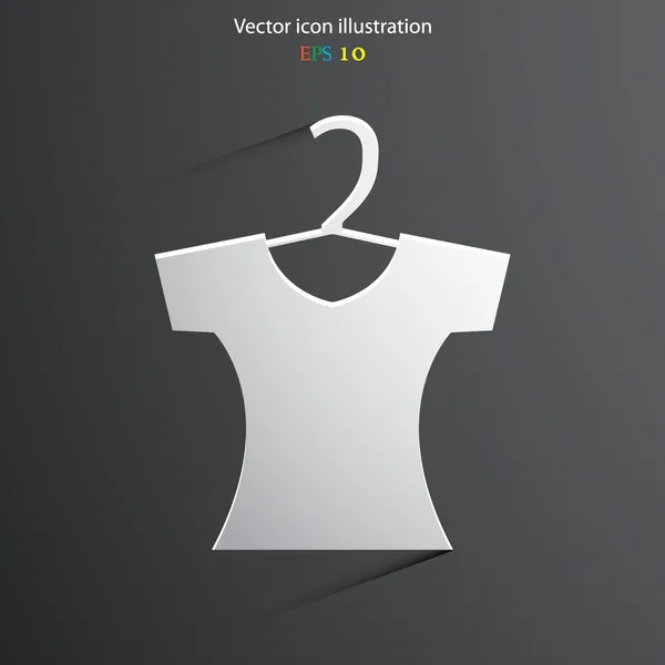 Vector clothes for women web icon — Stock Vector