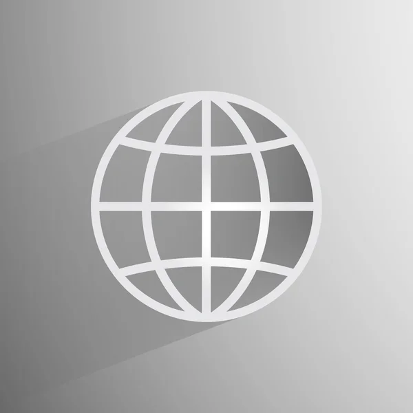 Vector globe icon — Stock Vector