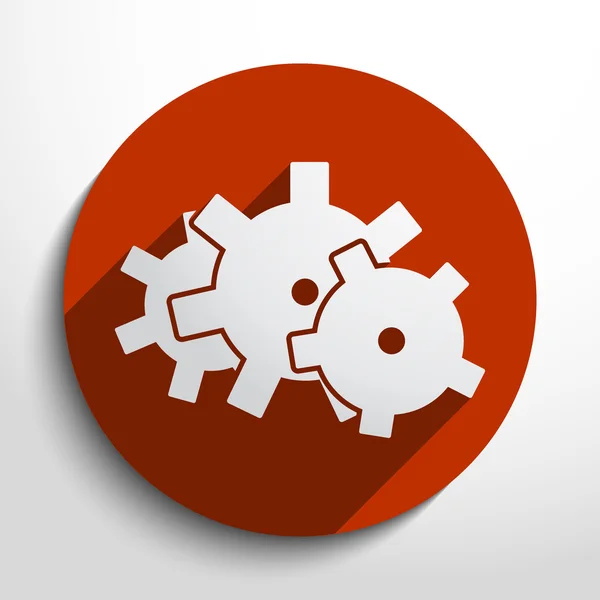 Vector icon of gears — Stock Vector