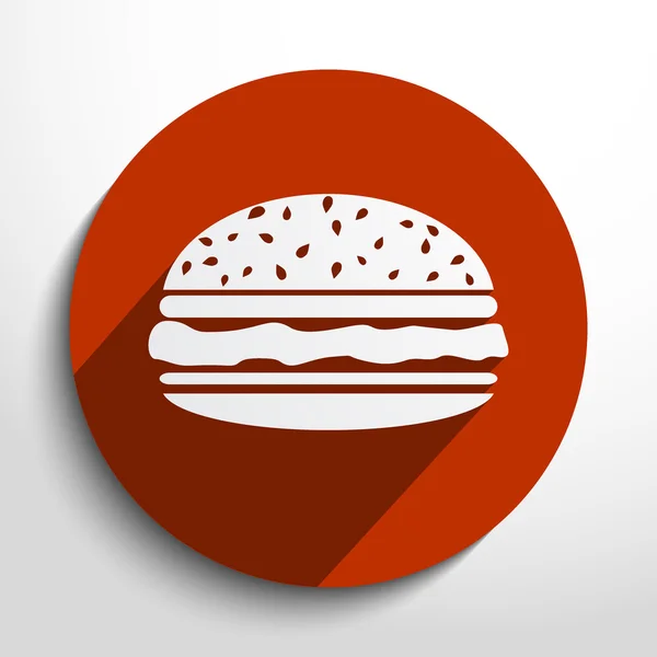 Vector hamburguesa icono web — Vector de stock