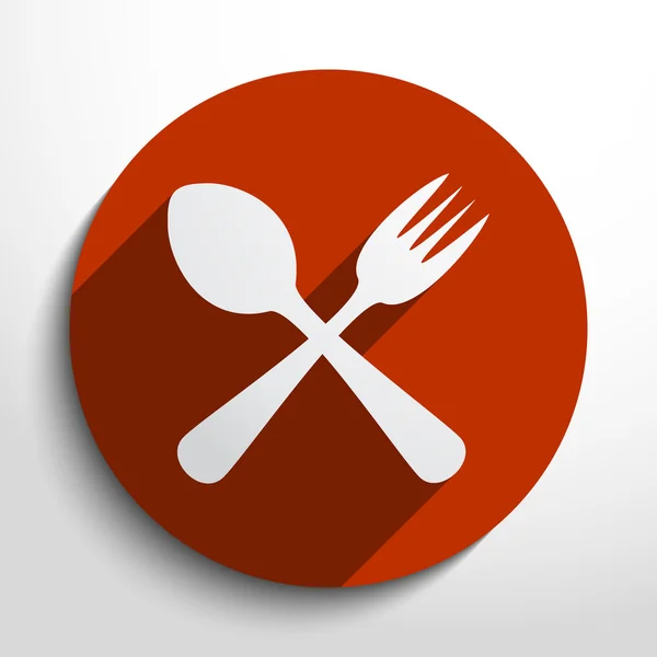 矢量 disware 和餐具 web 图标 — 图库矢量图片