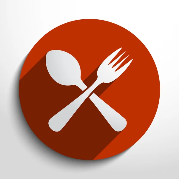 矢量 disware 和餐具 web 图标 — 图库矢量图片
