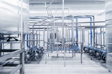 Endüstriyel otomasyon fabrikası gıda malzemesi boru paslanmaz borular