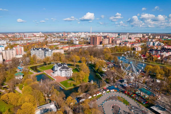 Vista aerea città Kaliningrad Russia estate giornata di sole — Foto Stock