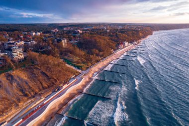 Baltık Denizi manzaralı Svetlogorsk Kalininingrad Rusya Yazı güneşli bir gün