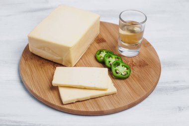 Meksika Chihuahua peyniri veya Meksika Latin Amerika 'dan mennonit peyniri.