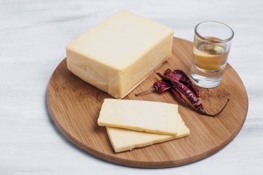 Meksika Chihuahua peyniri veya Meksika Latin Amerika 'dan mennonit peyniri.