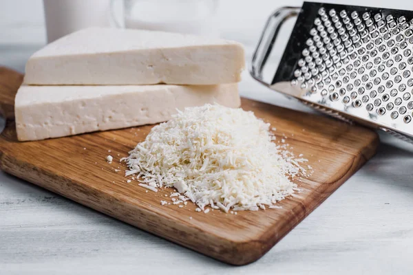 Queso Cotija Blanco Mexicano Con Ingredientes Frescos México América Latina —  Fotos de Stock