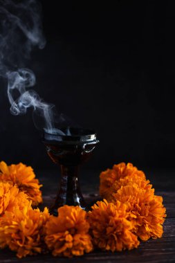 Meksika Copal ya da Copalero, Meksika Ölüler Günü kutlamalarında sunak için geleneksel tütsü tütsüsü.