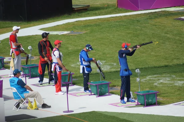 Peter Wilson Equipo GB ganando oro —  Fotos de Stock