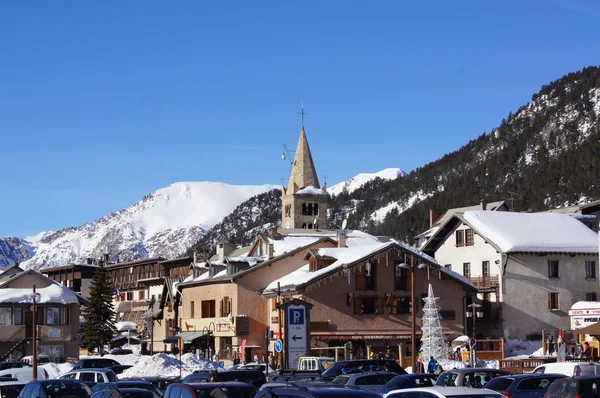 Montgenevre lyžařské středisko — Stock fotografie