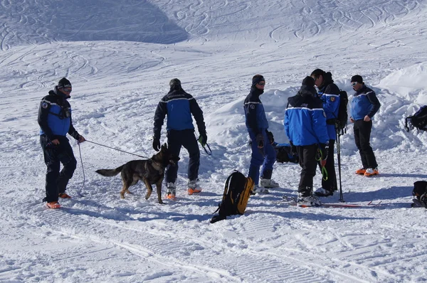 Snøskinneopplæring – stockfoto