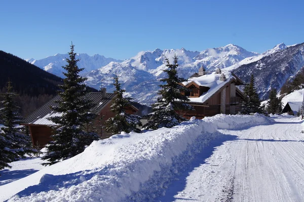 Estación de esquí Montgenevre Imágenes De Stock Sin Royalties Gratis