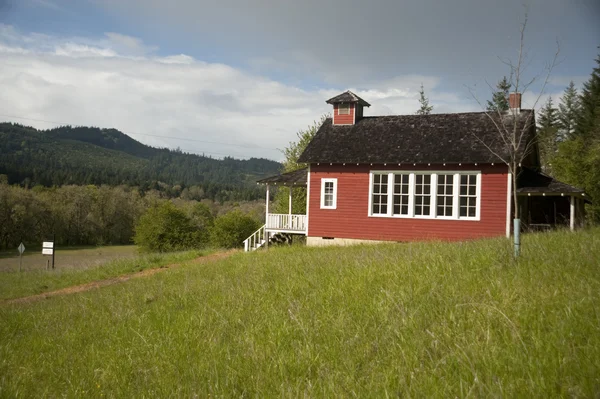 Etværelses skolehus - Stock-foto