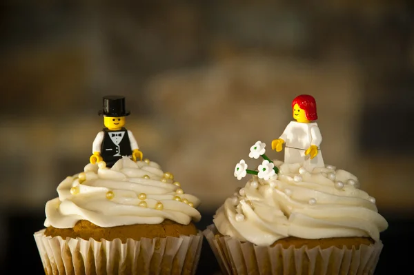 結婚式のカップケーキ — ストック写真