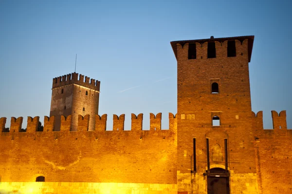 Starý hrad, verona, Itálie — Stock fotografie