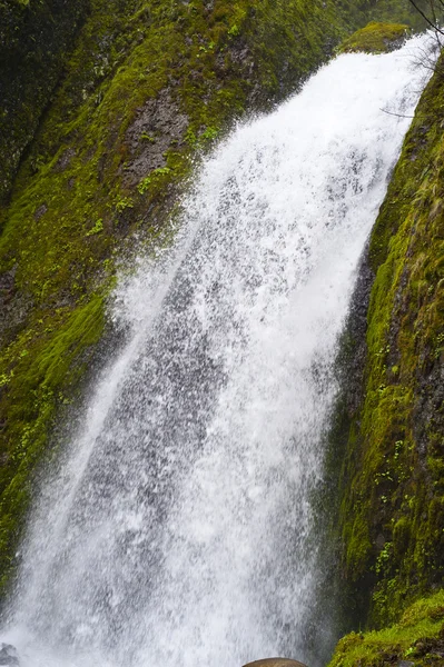 Waterfall and mossy rocks — Stock Photo, Image