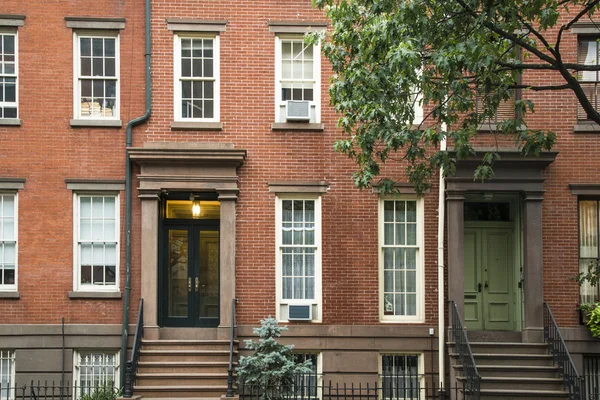 Greenwich Village Apartmenthäuser, New York City — Stockfoto