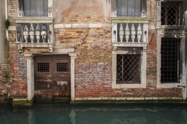 Apartments on a canal, Venice, Italy
