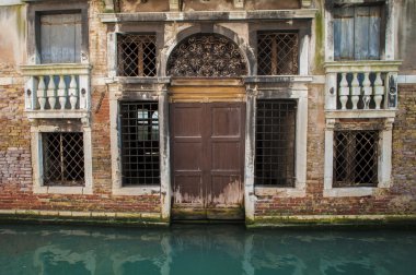 Apartments on a canal, Venice, Italy