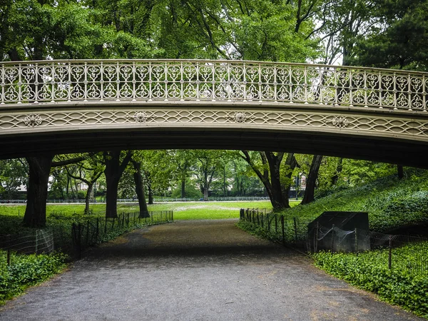 Överbrygga i central park, new york city — Stockfoto