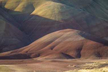 Desert shapes and colors, Painted Hills, Oregon clipart