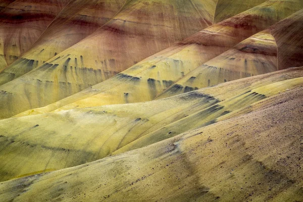 Pouštní tvarů a barev, malované hills, oregon — Stock fotografie