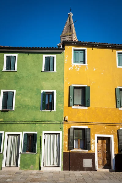 Bunte Häuser, burano, italien — Stockfoto