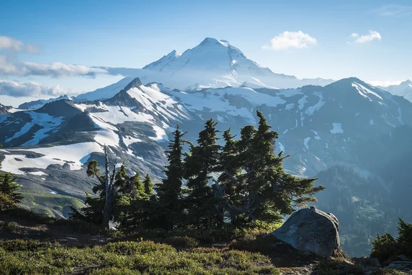 Mont Baker enneigé, Ptarmigan Ridge, État de Washington Cascad — Photo