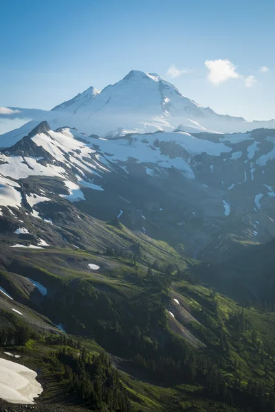 Заснеженная гора Бейкер, Птармиган-Ридж, штат Вашингтон — стоковое фото