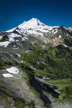karlı ptarmigan ridge, washington state cascad baker Dağı