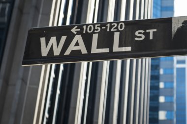 wall street, new york için işaret